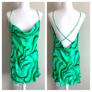 Zara Green Swirl Dress